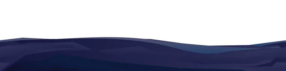 Flat place in Rocks cliffs landscape. Seamless illustration. Night scenery in Stock Illustration