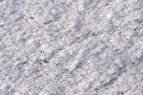 A flat plane covered with snow. Stock Photos