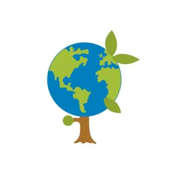 Flat planet Earth icon. Vector illustration for web banner, web and mobile, i Stock Illustration