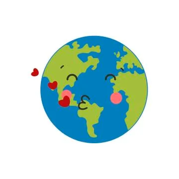 Flat planet Earth icon. Vector illustration for web banner, web and mobile, i Stock Illustration