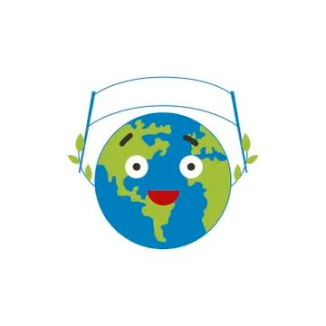 Flat planet Earth icon. Vector illustration for web banner, web and mobile, i Stock Illustration