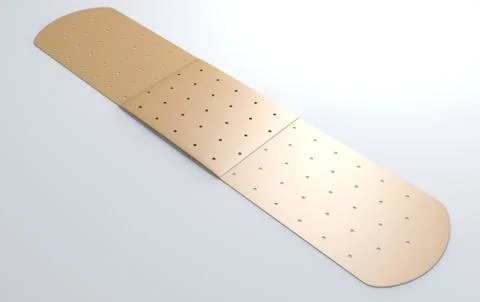 Flat plaster on white Stock Illustration