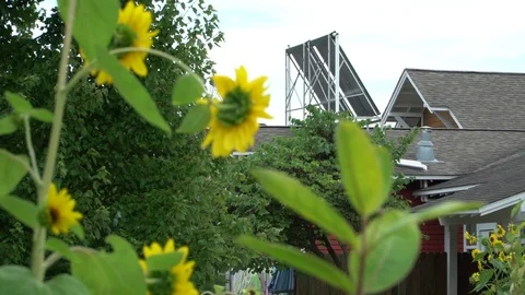 FLAT PLATE COLLECTORS Video stock 102292541