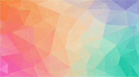 Flat polygonal abstract gradient background Stock Illustration