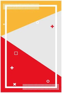 Flat portrait-oriented background geometry. Stock Illustration