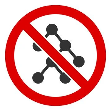 Flat Raster No Binary Tree V2 Icon Illustrazione stock