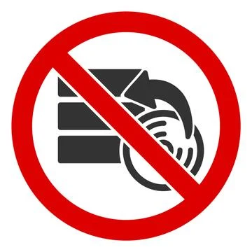 Flat Raster No Data Recovery Icon Stock Illustration