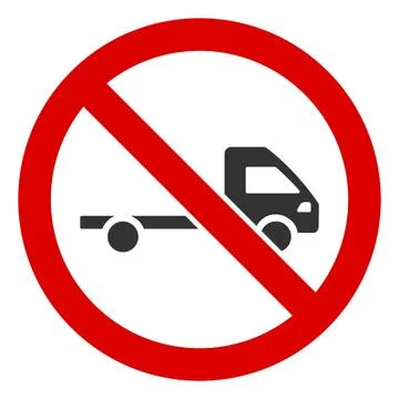 Flat Raster No Empty Truck Icon Stock Illustration