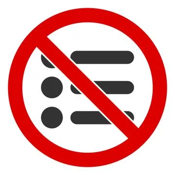 Flat Raster No Items Icon Stock Illustration
