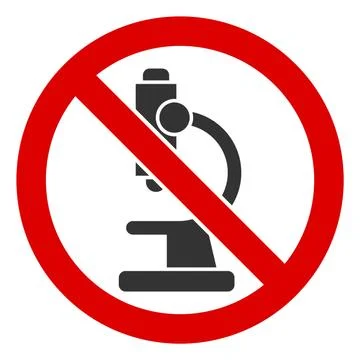 Flat Raster No Microscope Icon Stock Illustration