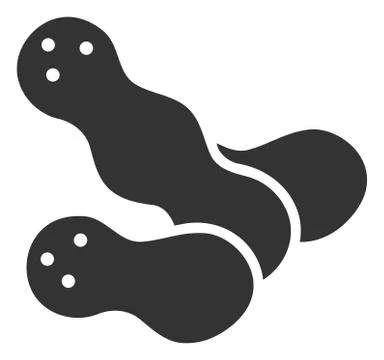 Flat Raster Peanuts Icon Illustrazione stock