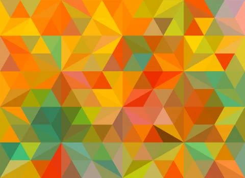 Flat retro color geometric triangle wallpaper Stock Illustration