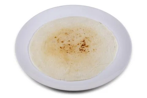 Flat rice bread isolated on white background . Indian Unleavened Rice Bread t Foto stock