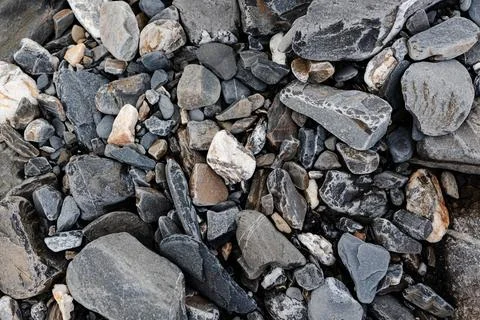 Flat river stone texture .  Colorful stone background Stock Photos