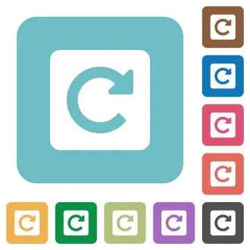 Flat rotate right icons イラスト素材