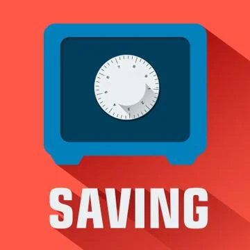 Flat safe background concept. Vector illustration Stockillustratie