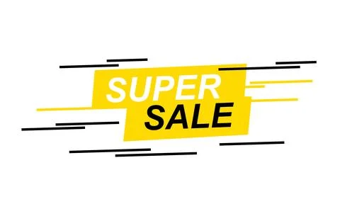 Flat sale banner background. Illustrazione stock
