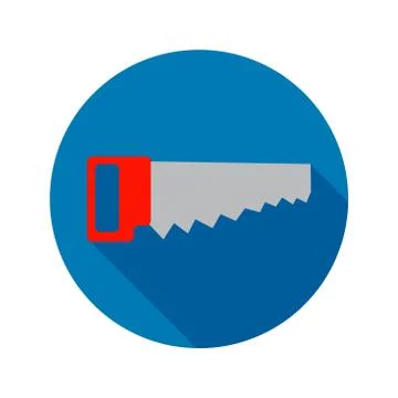 Flat Saw Circle Icon Stock Illustration