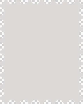 Flat scalloped rectangle is being shown on transparent background with teal Stock Illustration