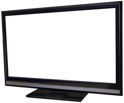 Flat screen display cut out Stock Photos