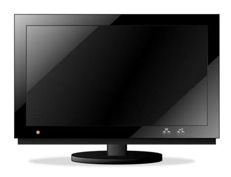 Flat Screen LCD TV Stock Illustration