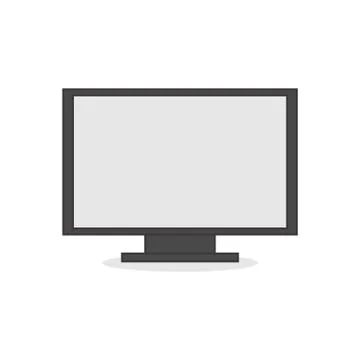 Flat Screen Television Illustration Stock Illustration