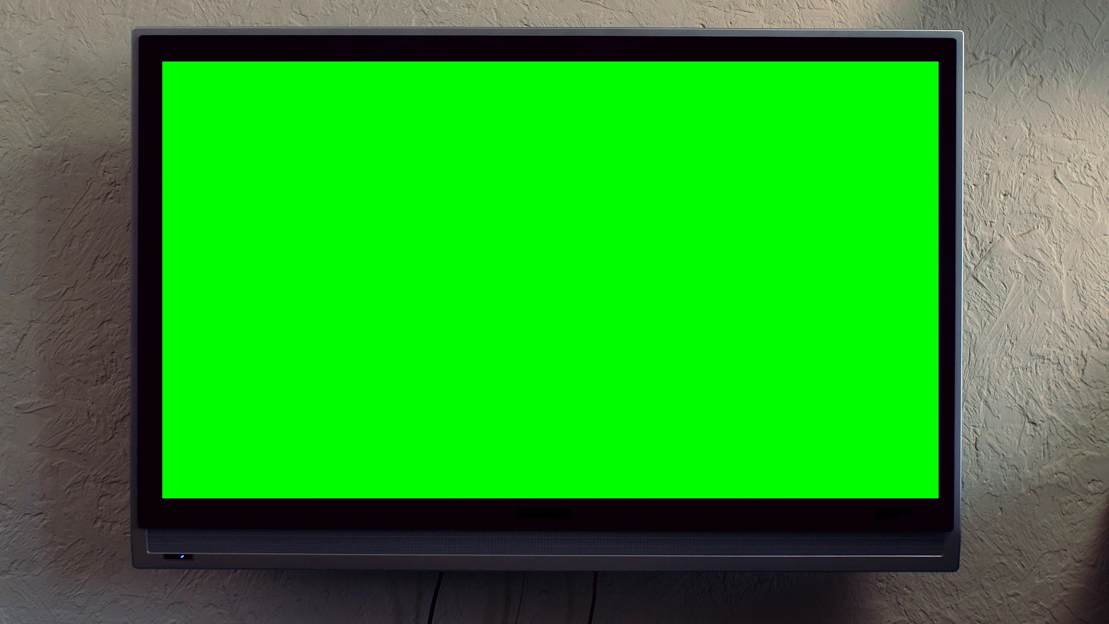 green flat screen television