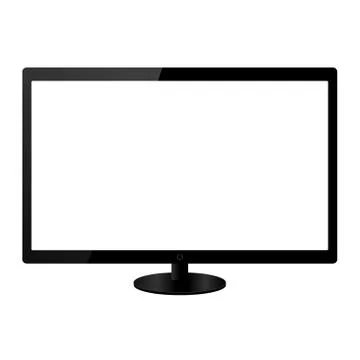 Flat screen tv vector illustration Stock Illustration