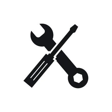 Flat screw driver icon symbol vector Illustration. Stock Illustration