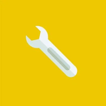 Flat screwdriver icon symbol vector Illustration. Stock Illustration