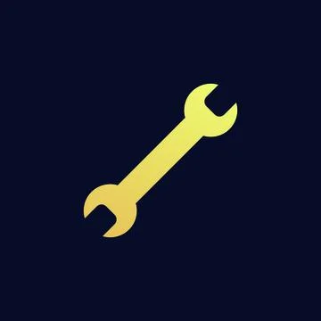 Flat screwdriver icon symbol vector Illustration. Stock Illustration