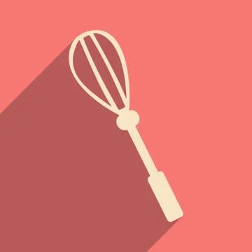 Flat with shadow icon and mobile application corolla Stock Illustration