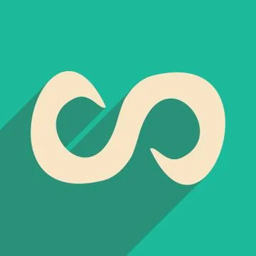 Flat with shadow icon and mobile applacation symbol Illustration