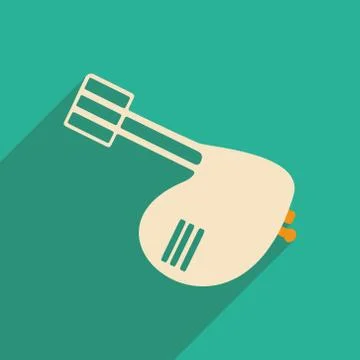 Flat with shadow icon and mobile applacation mixer Stock Illustration