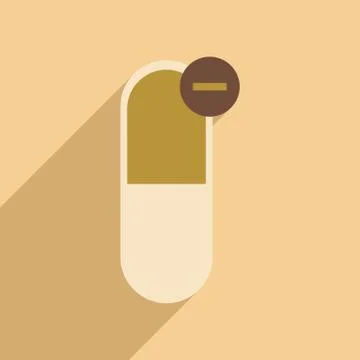 Flat with shadow icon and mobile application pharmaceutics Stock Illustration
