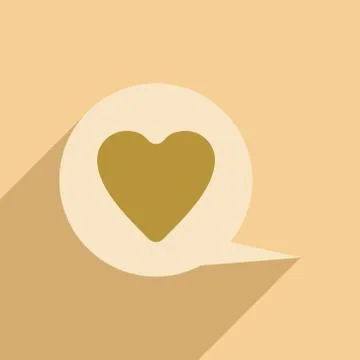 Flat with shadow icon and mobile application logo advice Stock Illustration