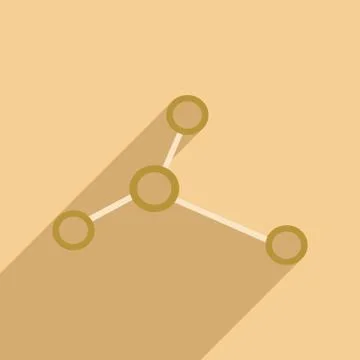 Flat with shadow icon and mobile application logo Us Stock Illustration