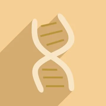 Flat with shadow icon and mobile application genes イラスト素材