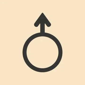 Flat with shadow icon and mobile application sex signs Stock Illustration