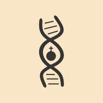 Flat with shadow icon and mobile application sex signs Stock Illustration