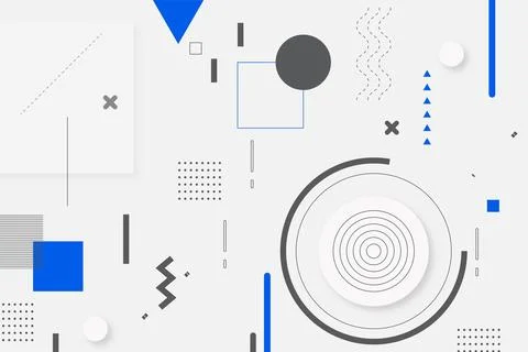 Flat shape geometric background 스톡 일러스트