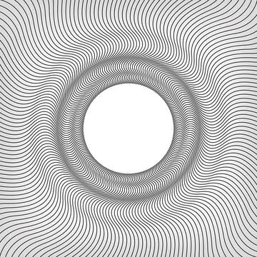 Flat Shaped Straight Lines, Cricle Line Abstract Stock Illustration