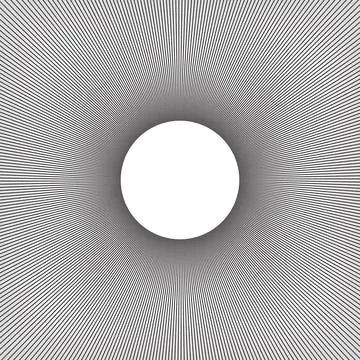 Flat Shaped Straight Lines, Cricle Line Abstract Stock Illustration
