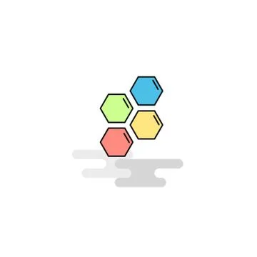 Flat Shells  Icon. Vector Stock Illustration