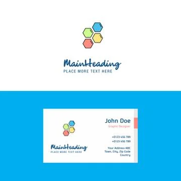 Flat Shells  Logo and Visiting Card Template. Busienss Concept Logo Design 스톡 일러스트
