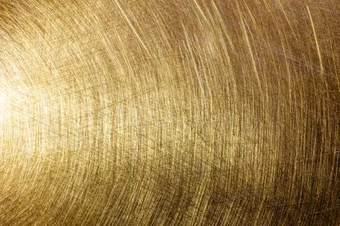 Flat shiny brushed brass texture Stock Photos