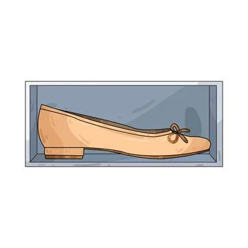 Flat shoes illustration Stock Illustration