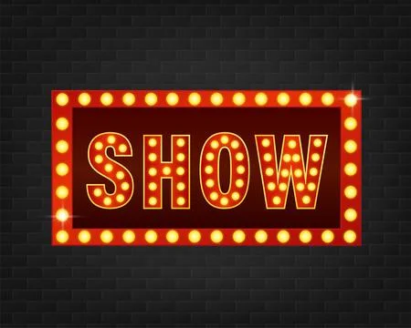 Flat show light for game background design. Glow light effect. Vector background Ilustración de archivo