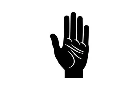 Flat sign language icon symbol vector Illustration. Stock Illustration
