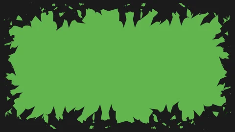 Flat silhouette bats spooky backdrop frame border with alpha channel Stock-Footage 93790008